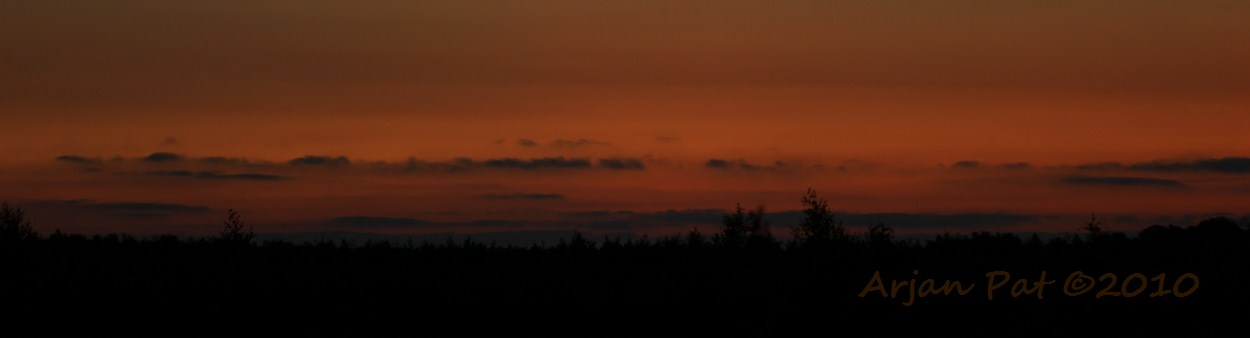 Op terugweg; het was al dik na elfen.